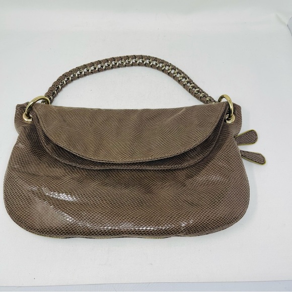 Deux Lux Handbags - NEW Browns Deux Lux Brown Vegan Leather Lizard print bag